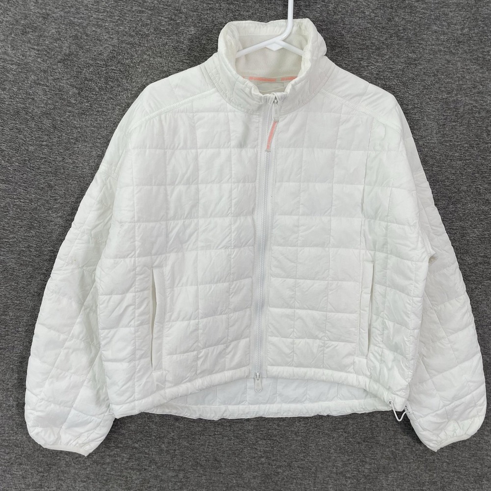 FP Movement Jacket Womens XS White Quilted Full Zip Insulated Puffer Athletic